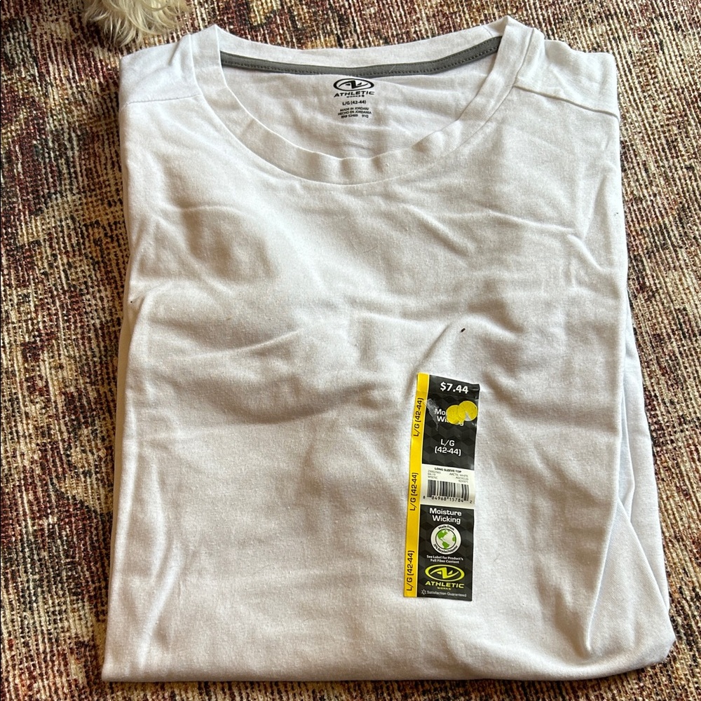 Athletic Works Men's White Short Sleeve Tee